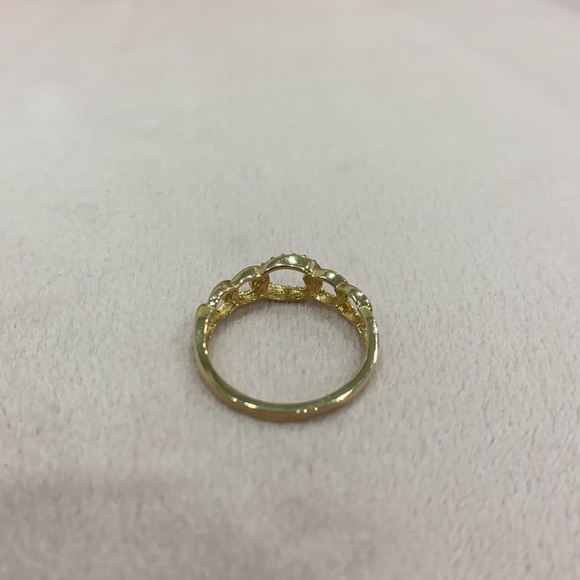 10k Yellow Gold Link Ring - Picture 7 of 7